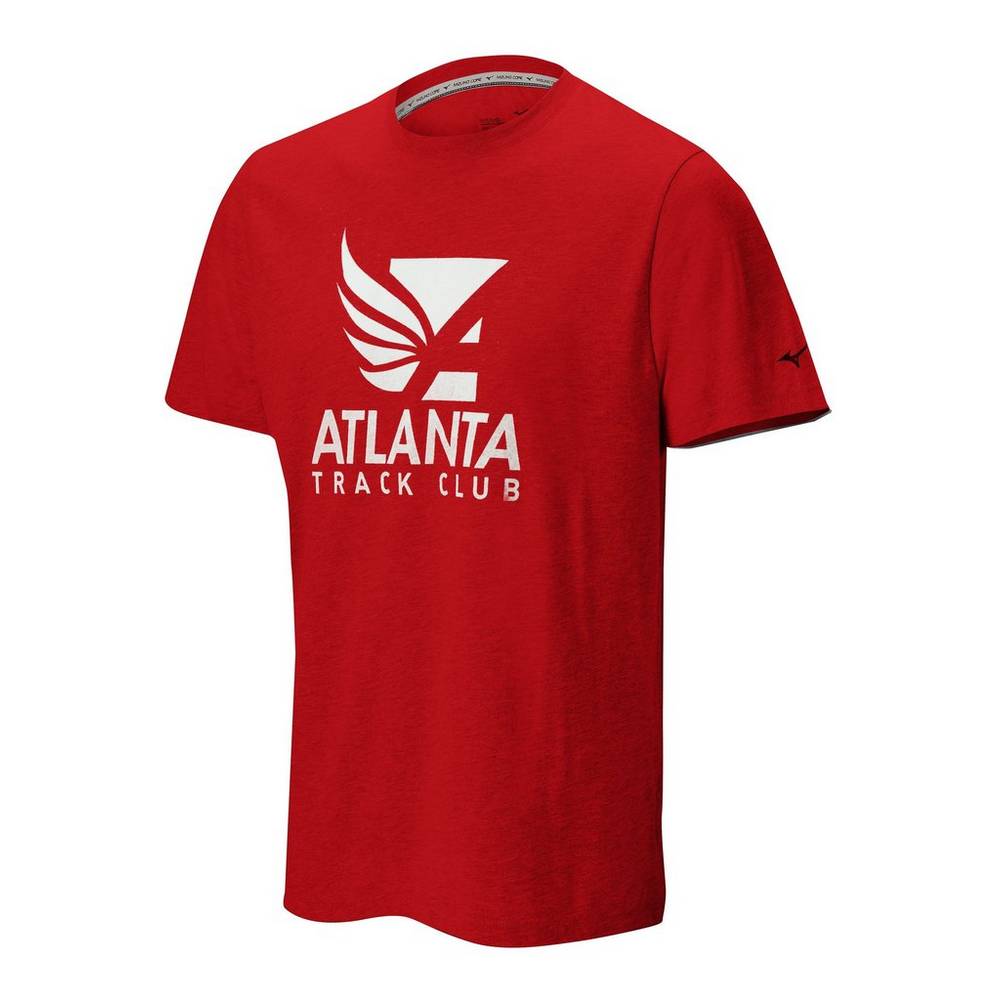 Camisetas Mizuno Atlanta Track Club Sport Hombre Rojas Ofertas DIZP-93802